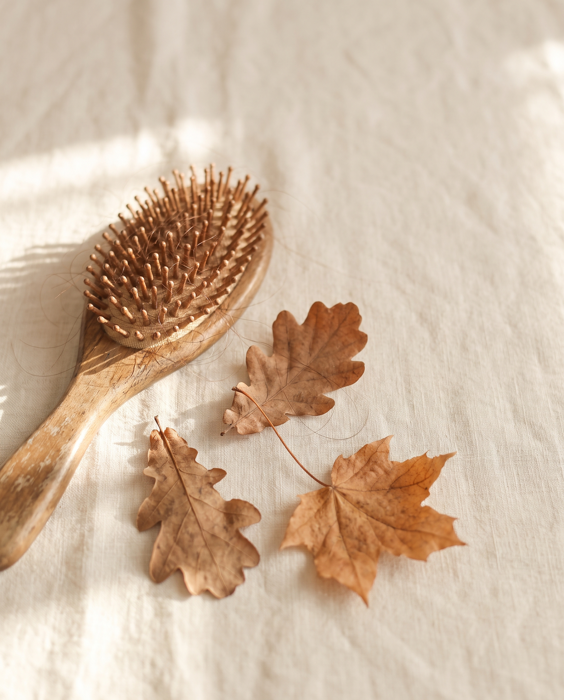 Brosse et feuilles d automne