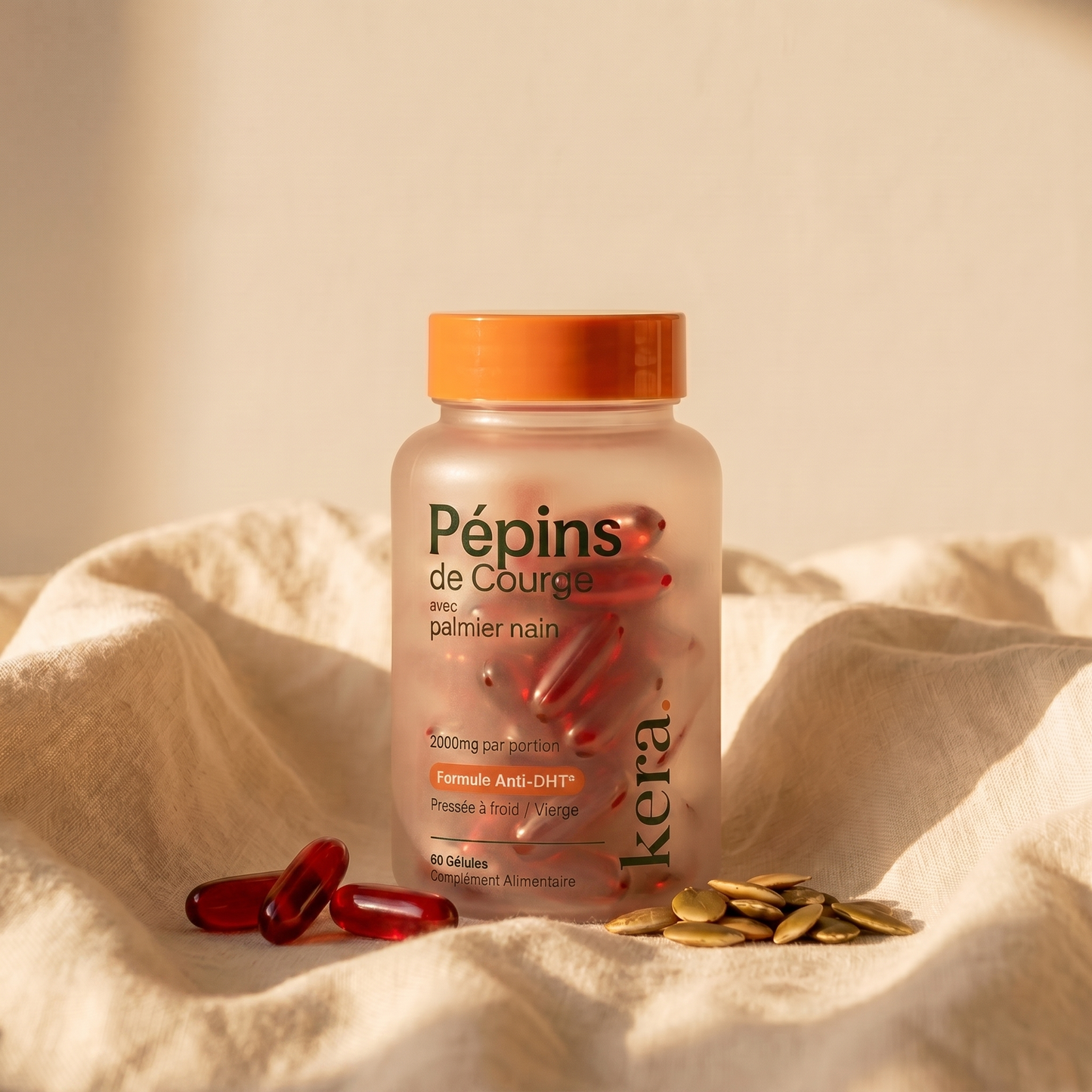 Pépins de Courge Softgels - Anti-DHT Naturel