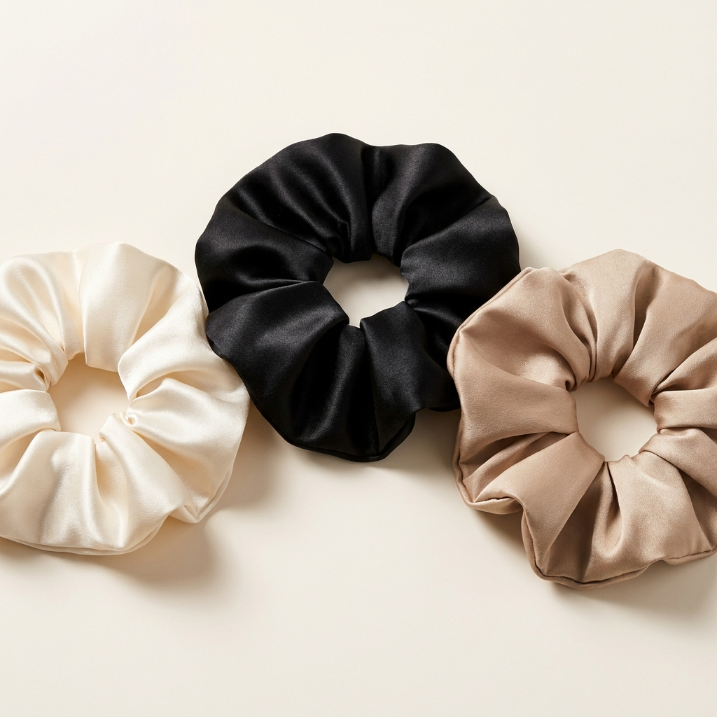 3 Chouchous en Soie 100% Satin